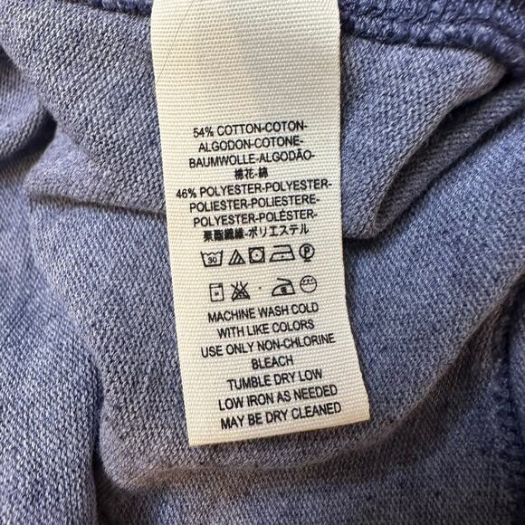 Free People We The Free Classic Blue Burn Out Short Sleeves Tee Size XS - Picture 4 of 5